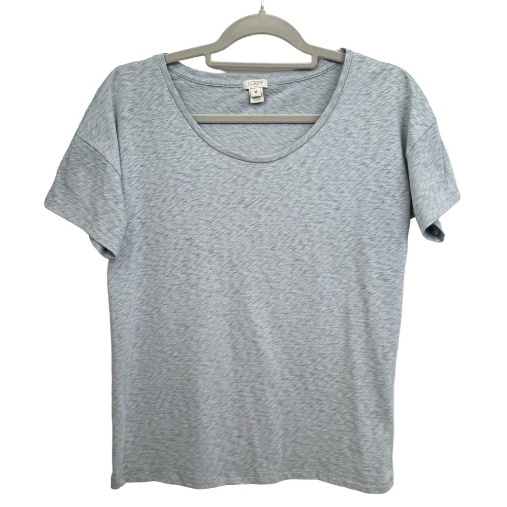 J. Crew Women’s T-shirt Gray Short sleeve Cotton blend size Medium